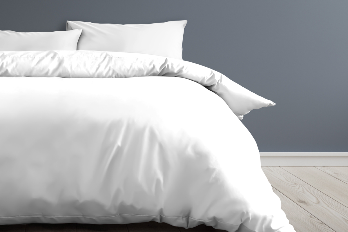 crisp linen on a bed