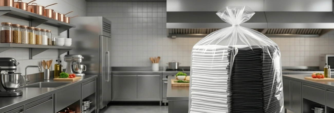 laundry delivery to a restaurant